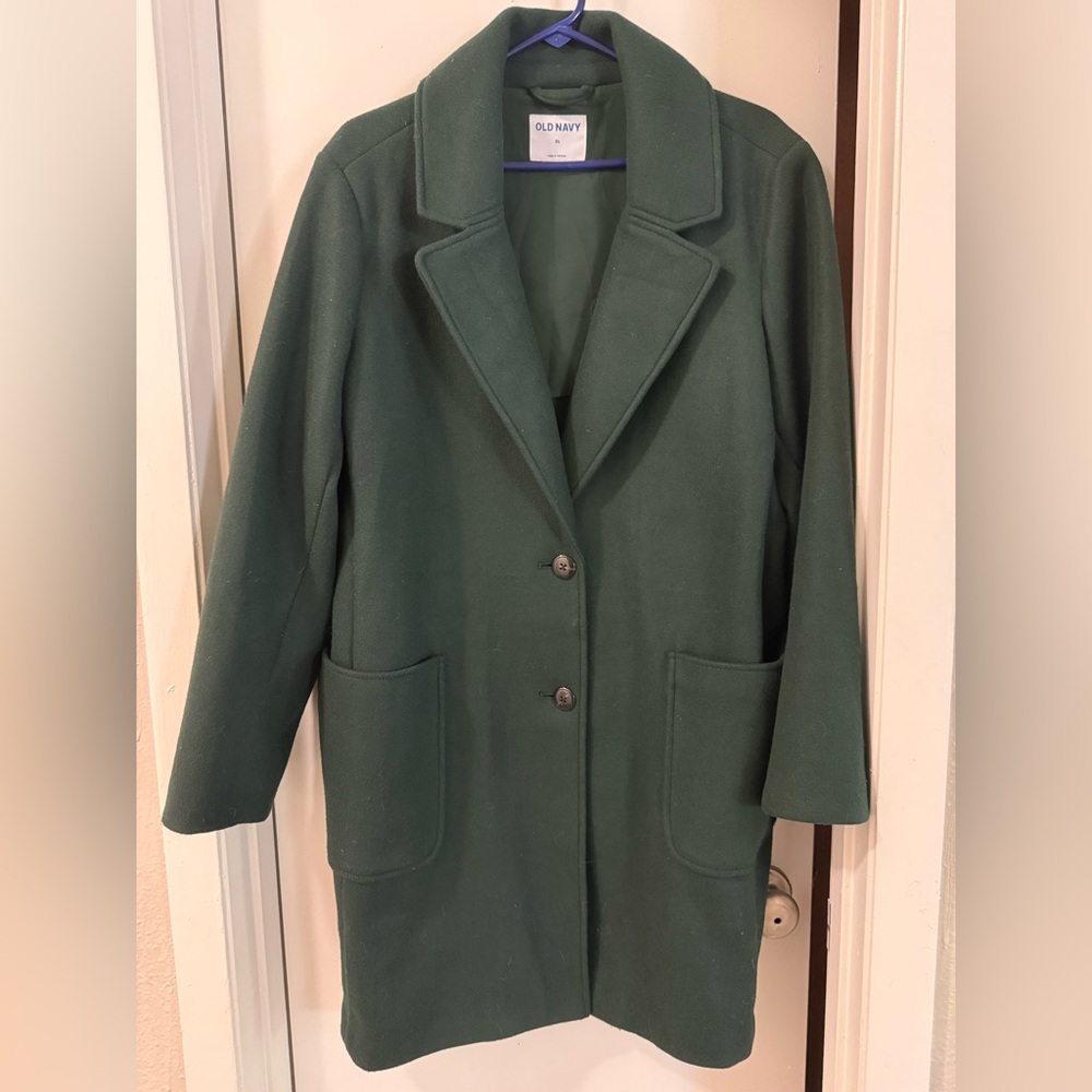 Old Navy Women's Trench Coat in Forest Green